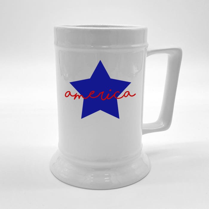 America Star 4th Of July Celebration Front & Back Beer Stein