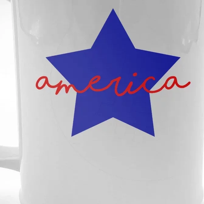 America Star 4th Of July Celebration Front & Back Beer Stein