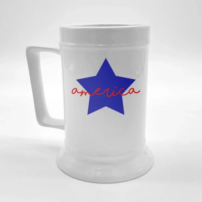 America Star 4th Of July Celebration Front & Back Beer Stein