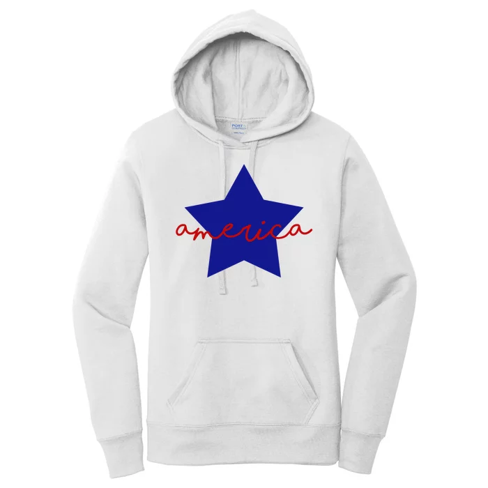 America Star 4th Of July Celebration Women's Pullover Hoodie