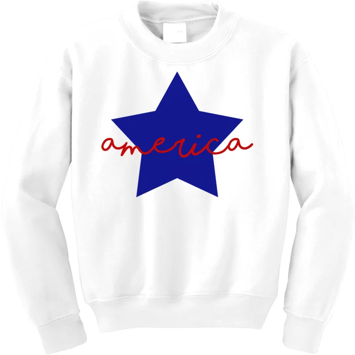 America Star 4th Of July Celebration Kids Sweatshirt