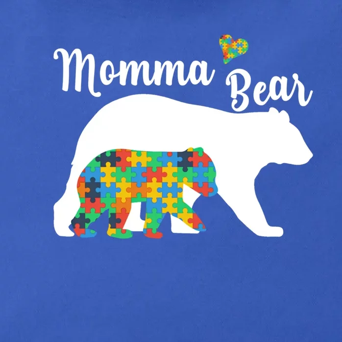 Autistic Support Autism Awareness Momma Bear Mother's Day Great Gift Zip Tote Bag