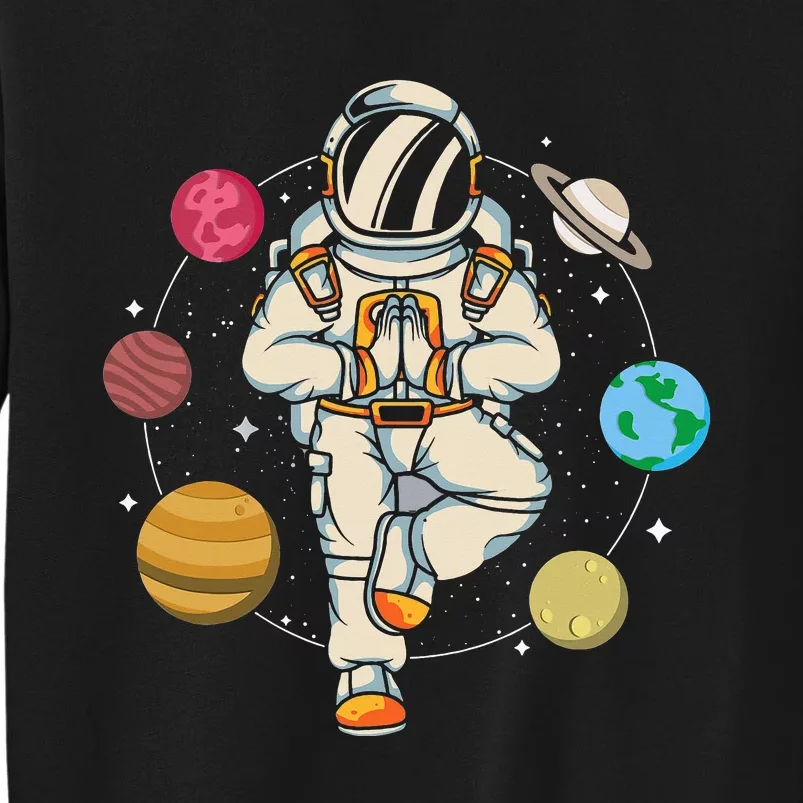 Astronomy Spirituality Astronaut Buddhist Zen Yoga Planet Tall Sweatshirt