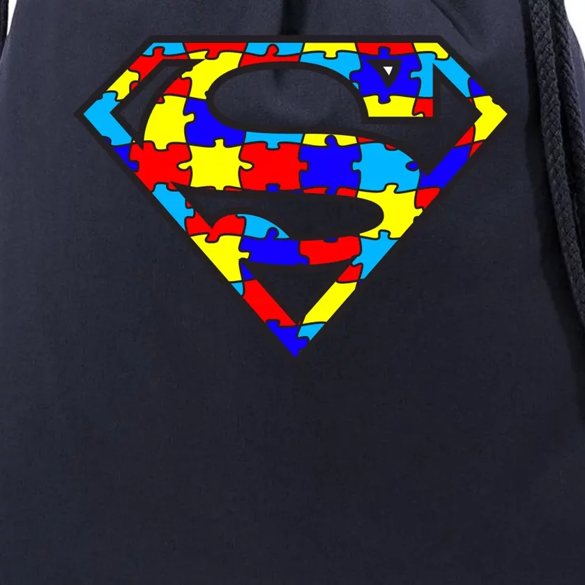 Autism Superhero Drawstring Bag