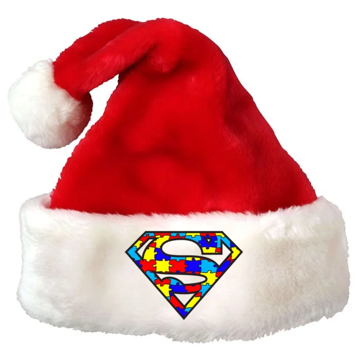 Autism Superhero Premium Christmas Santa Hat