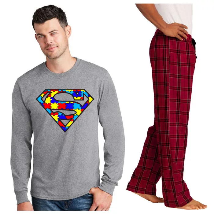 Autism Superhero Long Sleeve Pajama Set