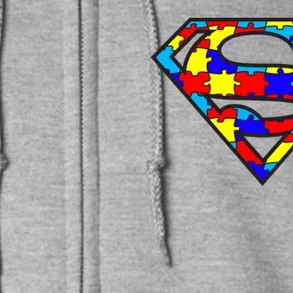 Autism Superhero Full Zip Hoodie