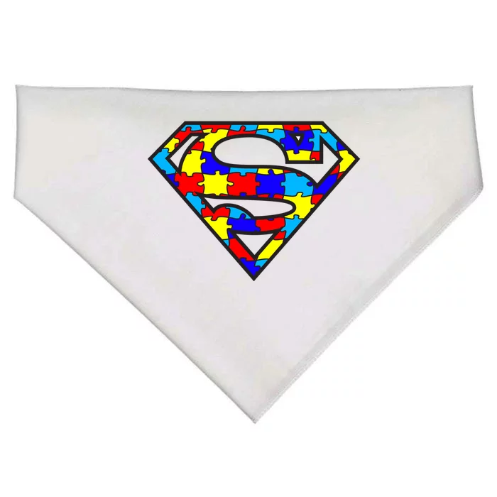 Autism Superhero USA-Made Doggie Bandana