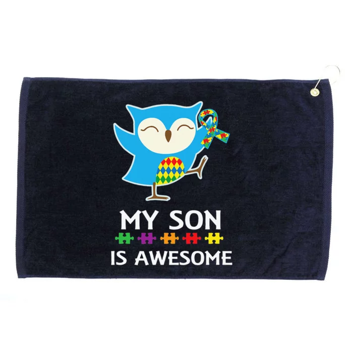 Autism Son Awareness Mom Or Dad Support Tee Grommeted Golf Towel