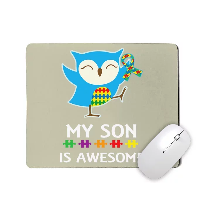 Autism Son Awareness Mom Or Dad Support Tee Mousepad