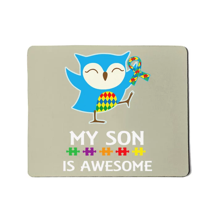 Autism Son Awareness Mom Or Dad Support Tee Mousepad