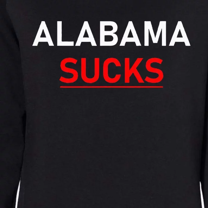 Alabama Sucks Womens California Wash Sweatshirt