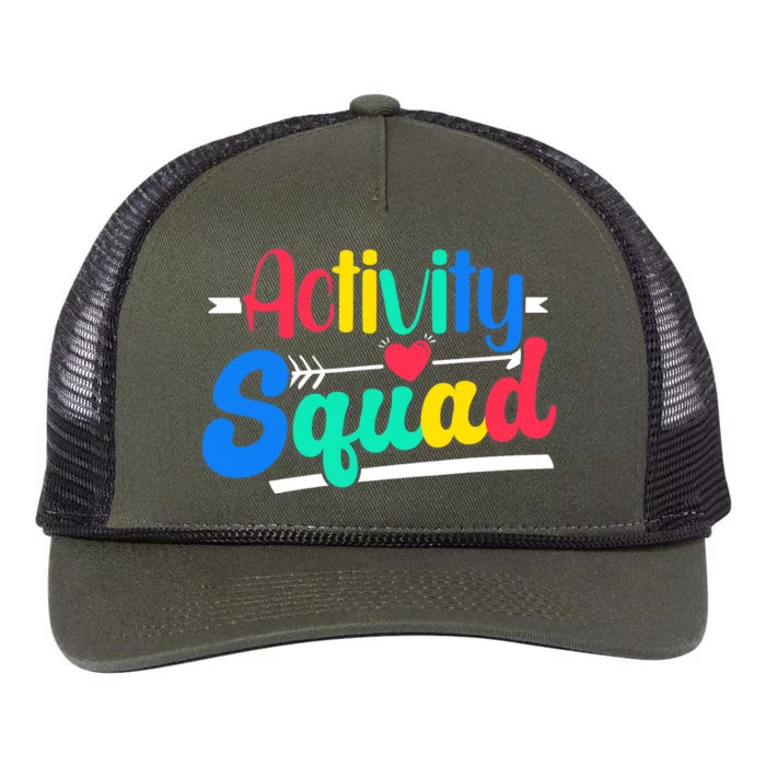 Activity Squad Activity Director Activity Assistant Retro Rope Trucker Hat Cap