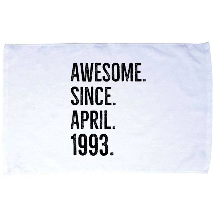 Awesome Since April 1993 Age Birthday Idea Microfiber Hand Towel