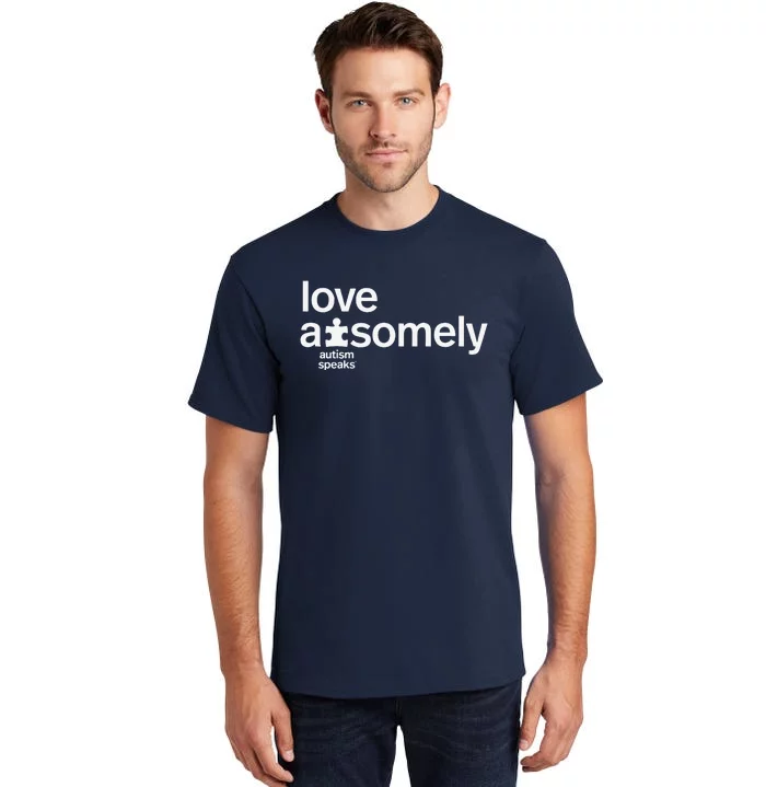 Autism Speaks Autism Awareness Love Awesomely – Ausome Tall T-Shirt