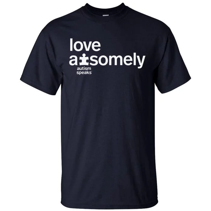 Autism Speaks Autism Awareness Love Awesomely – Ausome Tall T-Shirt