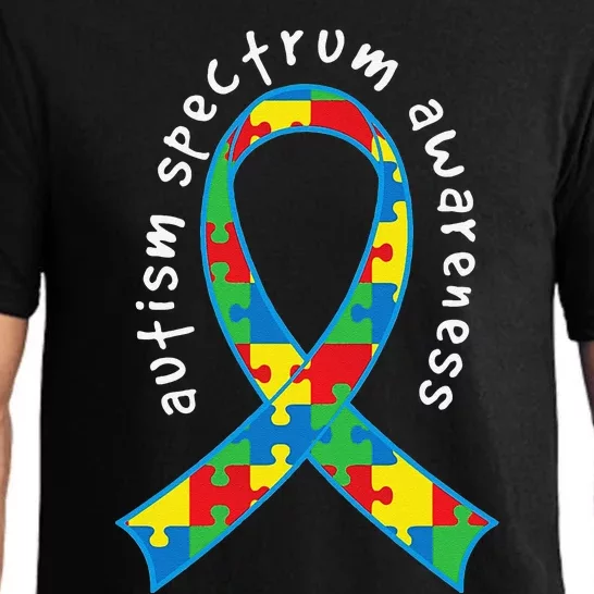 Autism Spectrum Awareness Puzzle Ribbon Walk Pajama Set