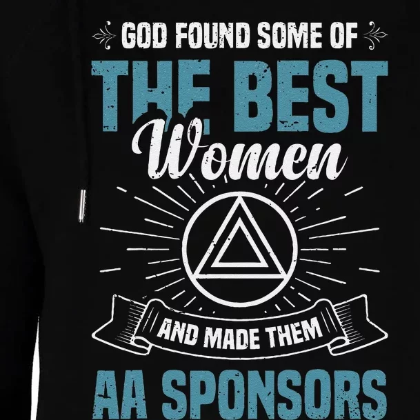 Aa Sobriety Anniversary 60 Day Sponsor Chip Aa Sponsor Womens Funnel Neck Pullover Hood