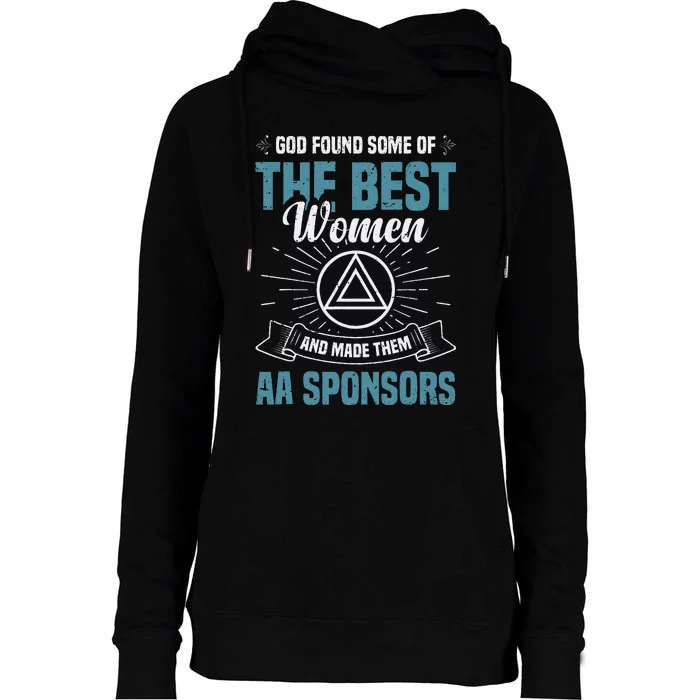 Aa Sobriety Anniversary 60 Day Sponsor Chip Aa Sponsor Womens Funnel Neck Pullover Hood