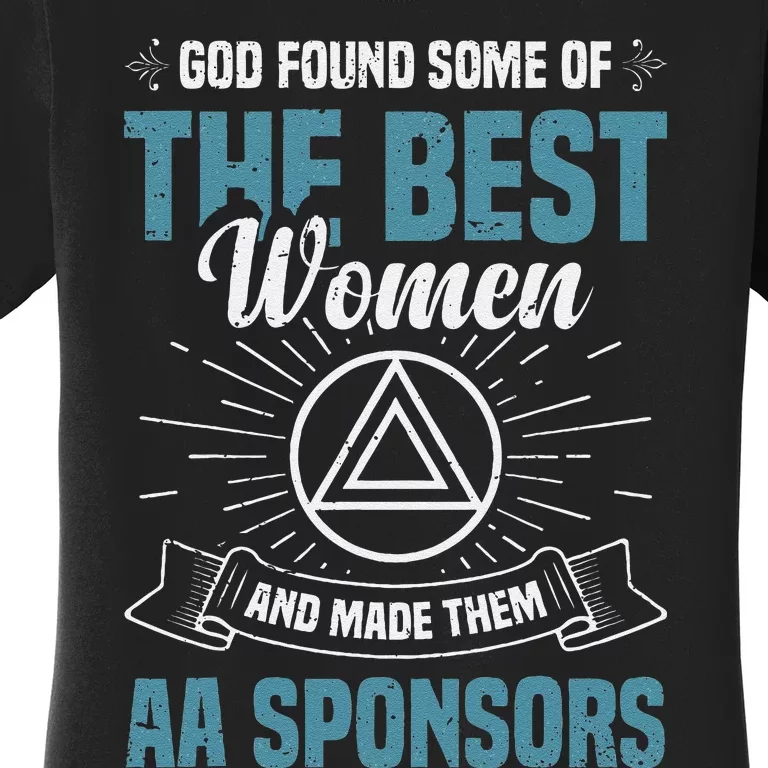 Aa Sobriety Anniversary 60 Day Sponsor Chip Aa Sponsor Women's T-Shirt