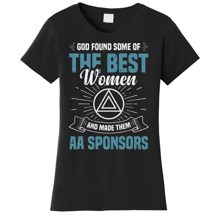 Aa Sobriety Anniversary 60 Day Sponsor Chip Aa Sponsor Women's T-Shirt