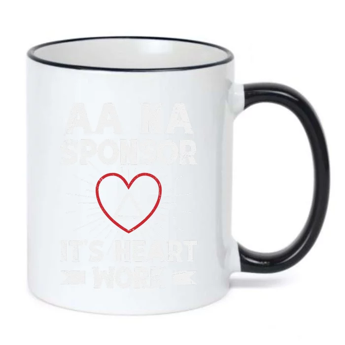 Aa Sponsorship Alcoholics Anonymous Sobriety Aa Na Sponsor Black Color Changing Mug