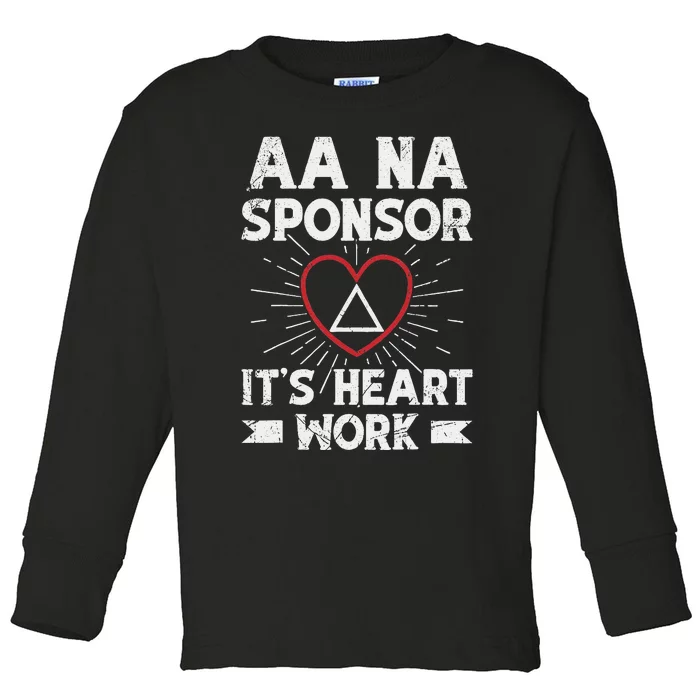 Aa Sponsorship Alcoholics Anonymous Sobriety Aa Na Sponsor Toddler Long Sleeve Shirt