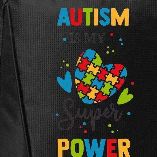 Autism Superpower ASD Autism Awareness City Backpack