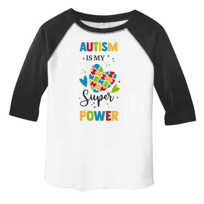 Autism Superpower ASD Autism Awareness Toddler Fine Jersey T-Shirt