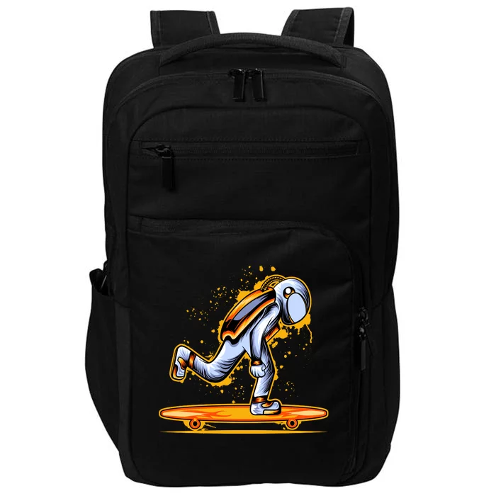 Astronaut Skateboarding Impact Tech Backpack