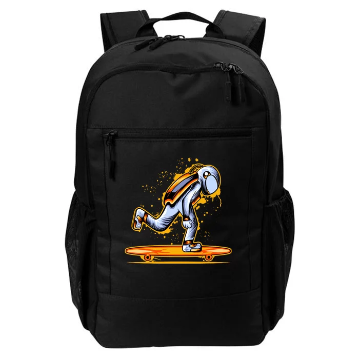 Astronaut Skateboarding Daily Commute Backpack