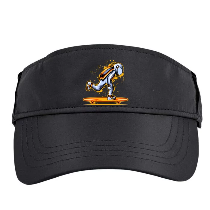 Astronaut Skateboarding Adult Drive Performance Visor