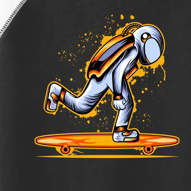 Astronaut Skateboarding Toddler Fine Jersey T-Shirt