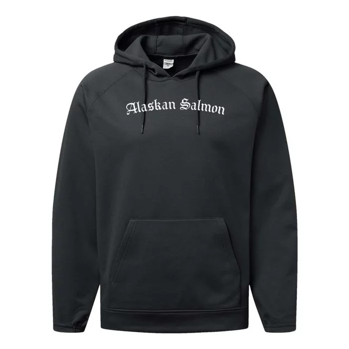 Alaskan Salmon Are Cool Performance Fleece Hoodie