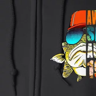 Awesome Since August 1979 Fishing 40th Birthday Gift Full Zip Hoodie