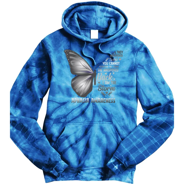 Aphasia Support Awareness Print Meaningful Gift Tie Dye Hoodie