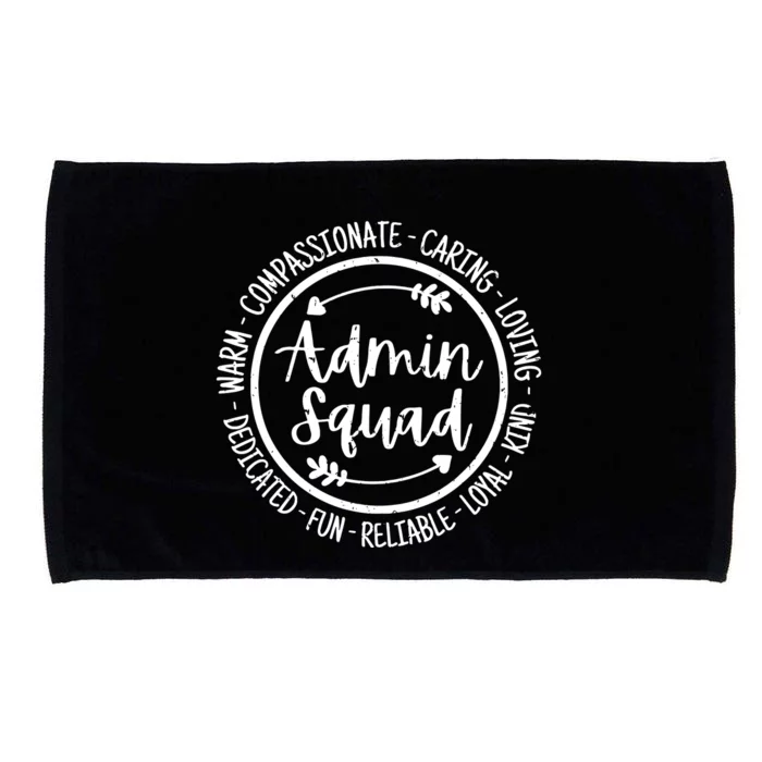 Admin Squad Admin Assistants Office Squad Team Vintage Microfiber Hand Towel