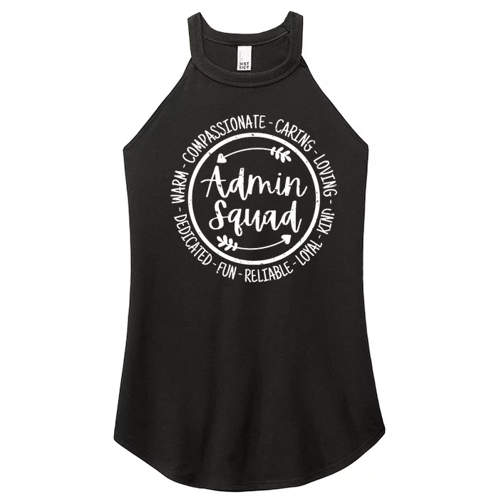 Admin Squad Admin Assistants Office Squad Team Vintage Women’s Perfect Tri Rocker Tank