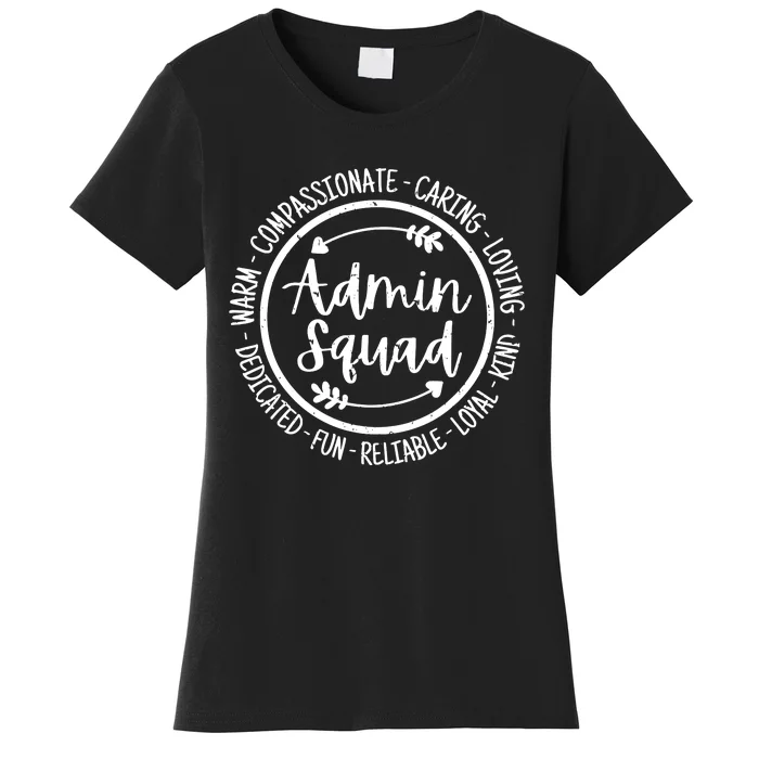 Admin Squad Admin Assistants Office Squad Team Vintage Women's T-Shirt