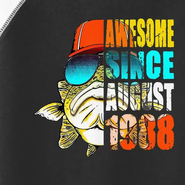 Awesome Since August 1988 Fishing 31st Birthday Gift Toddler Fine Jersey T-Shirt