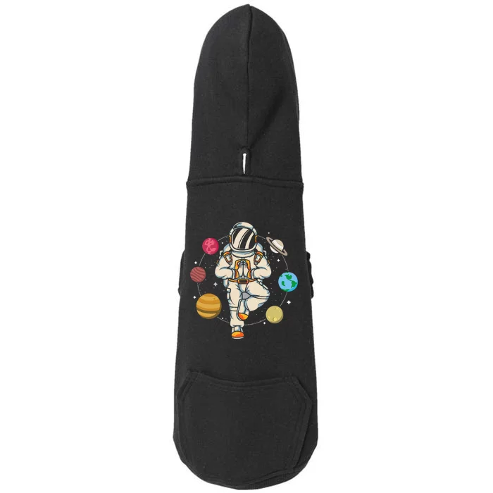 Astronomy Spirituality Astronaut Buddhist Zen Yoga Planet Doggie 3-End Fleece Hoodie