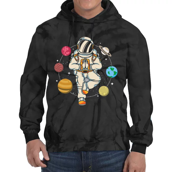 Astronomy Spirituality Astronaut Buddhist Zen Yoga Planet Tie Dye Hoodie