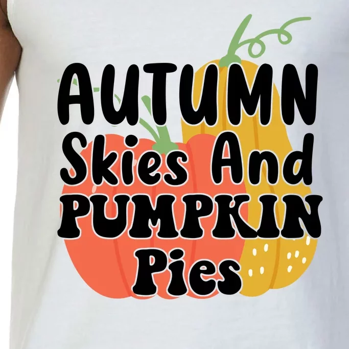 Autumn Skies And Pumpkin Pies Cute Comfort Colors® Tank Top