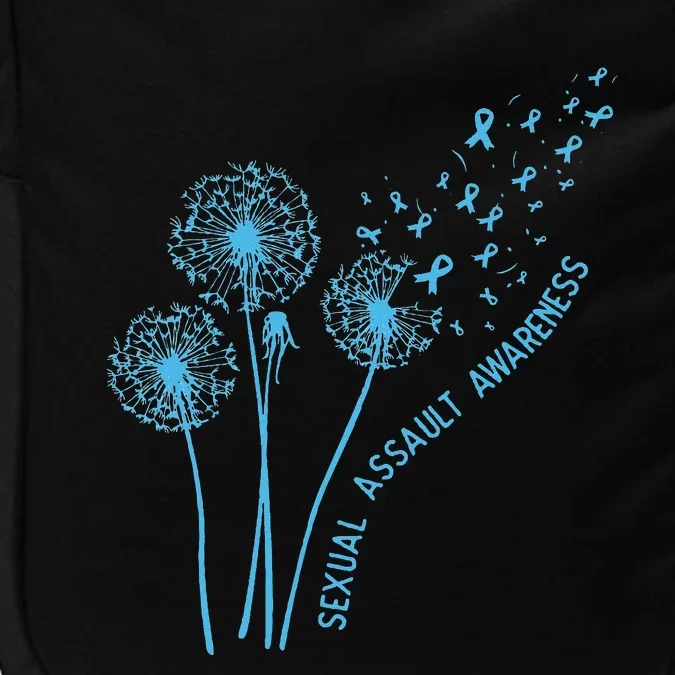 April Sexual Assault Awareness Month Teal Dandelion Ribbons Impact Tech Backpack