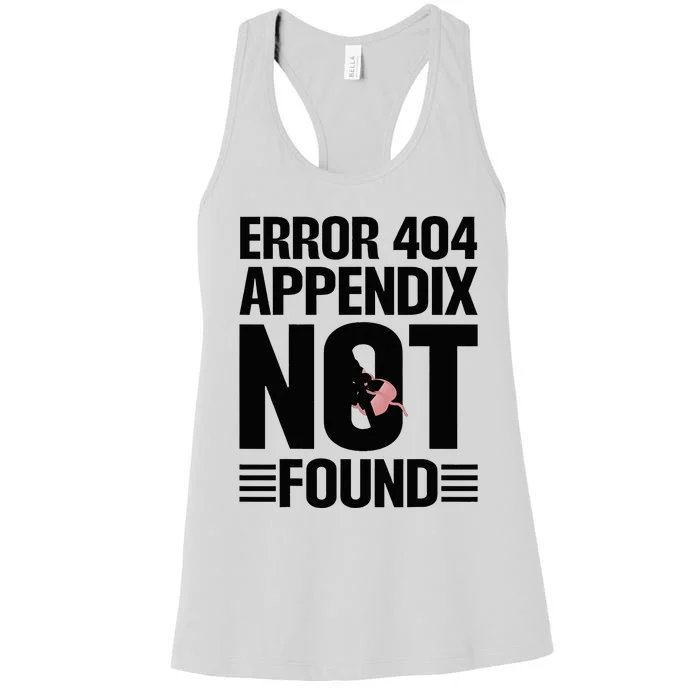 Appendicitis Scar Appendectomy Appendix Surgery Recovery Women's Racerback Tank