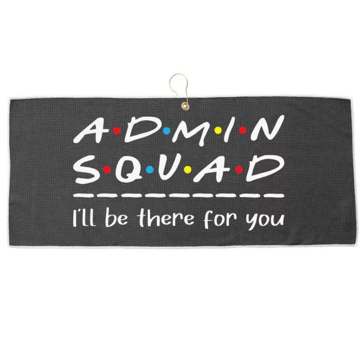 Admin Squad Administrative Assistant Office Secretary Large Microfiber Waffle Golf Towel