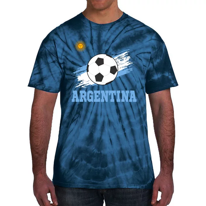 Argentine Soccer Argentinian Football Argentina Futbol Tie-Dye T-Shirt