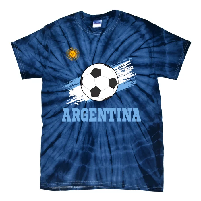 Argentine Soccer Argentinian Football Argentina Futbol Tie-Dye T-Shirt