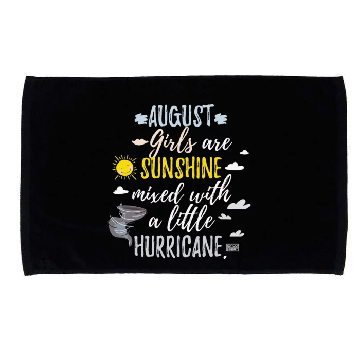 AUGUST SUNSHINE AND HURRICANE BIRTH MONTH Microfiber Hand Towel