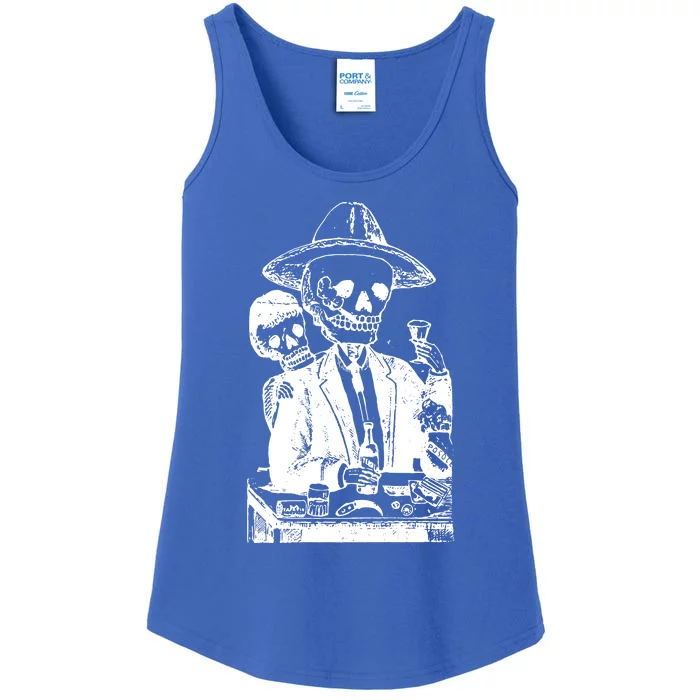 Alcoholic Skull Ladies Essential Tank